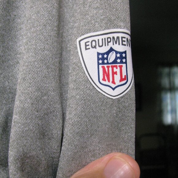 KC KANSAS CITY CHIEFS PROPERTY OF GREY  HOODIE NIKE SIZE L LOWEST PRICE PERFECT - Picture 7 of 9